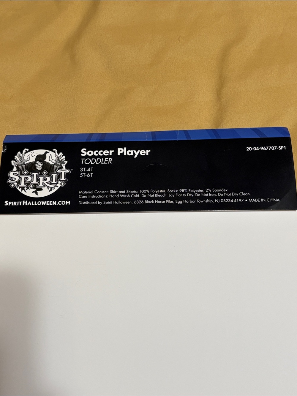 Spirit Kids Soccer Player Costume in Blue, Red & Green - Picture 2 of 10